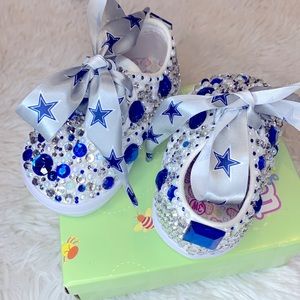 Bling Toddler Girl Shoes - Dallas Cowboys